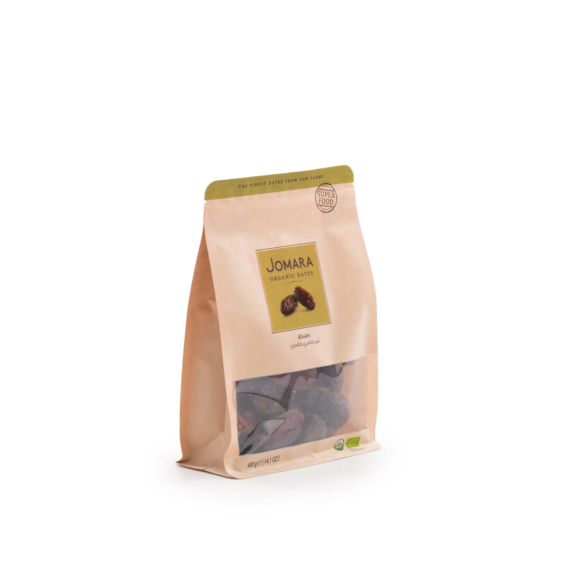 Jomara Dates Organic Khidri Organic Pouch 400g - view 3