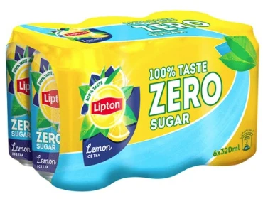 Lipton Ice Tea Zero Sugar Lemon 320MLX6