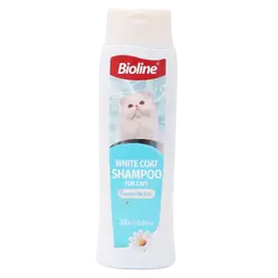 ‏Bioline White Coat Shampoo for Cats 200 ml