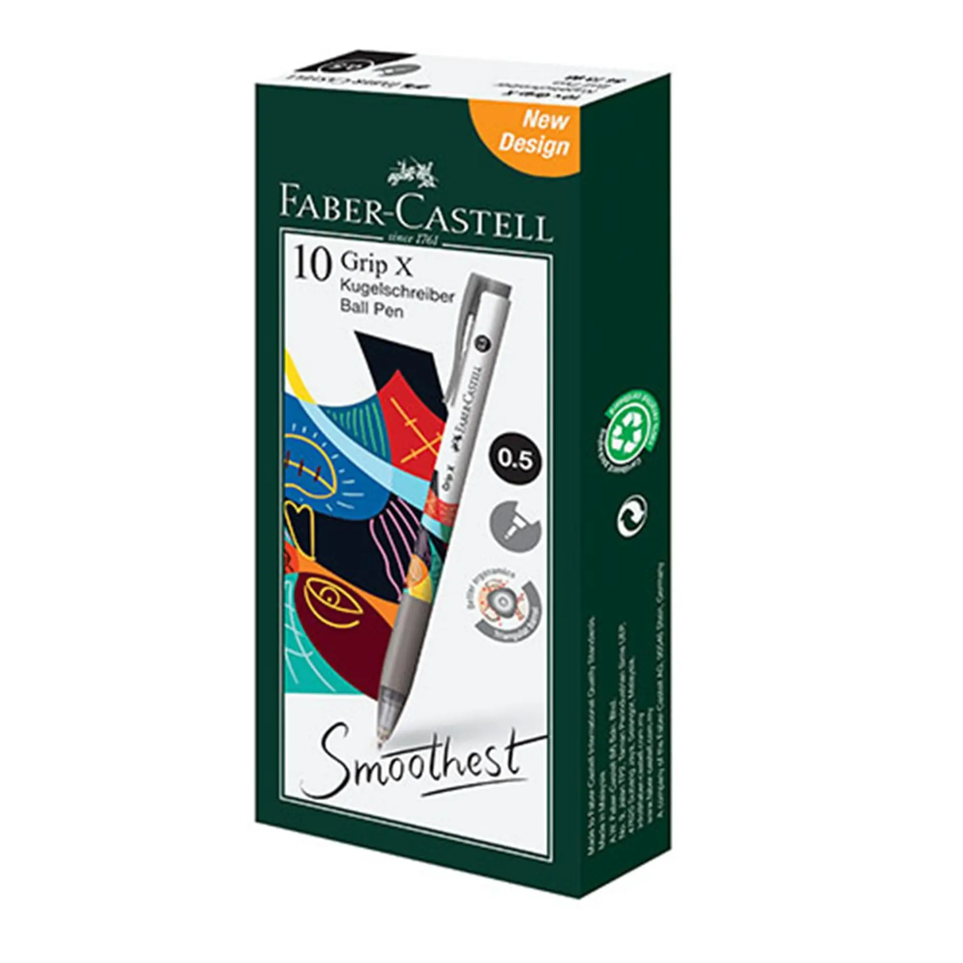 Faber Castell Ball Pen 1.0 mm Black set of 10 - view 1