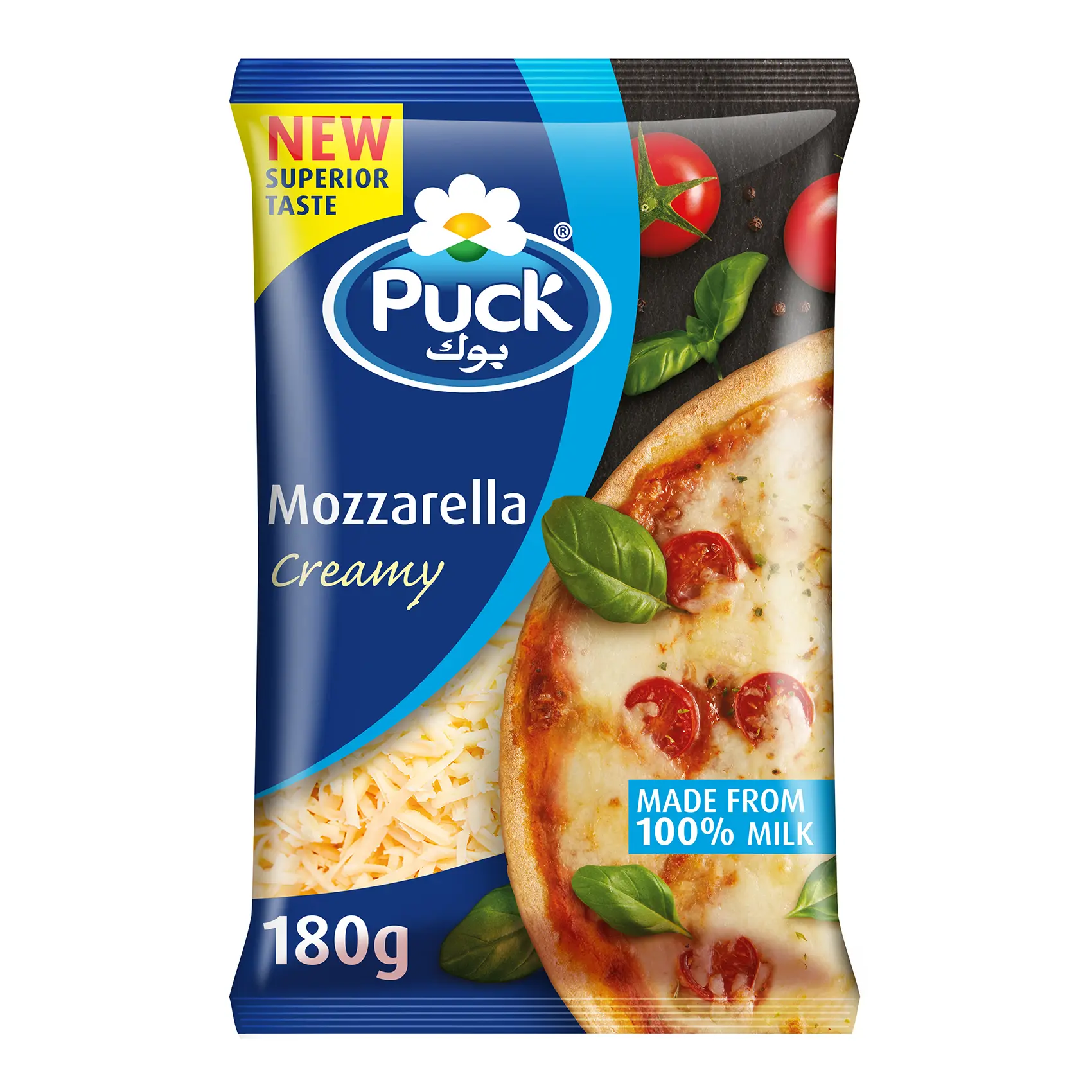 Puck Mozzarella Shredded Cheese 180 gm - view 1