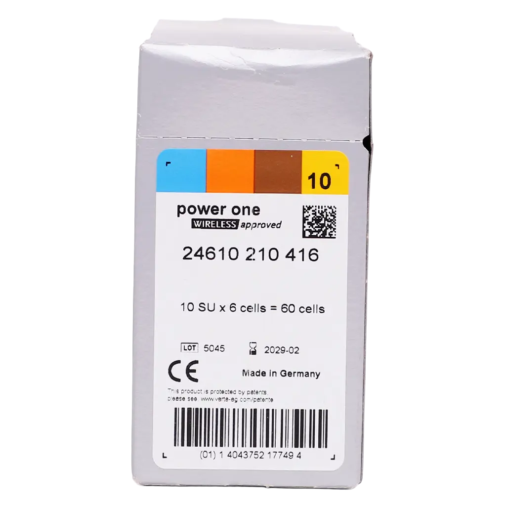 Power One Battery Compatible with Hearing Aid P10 - view 3
