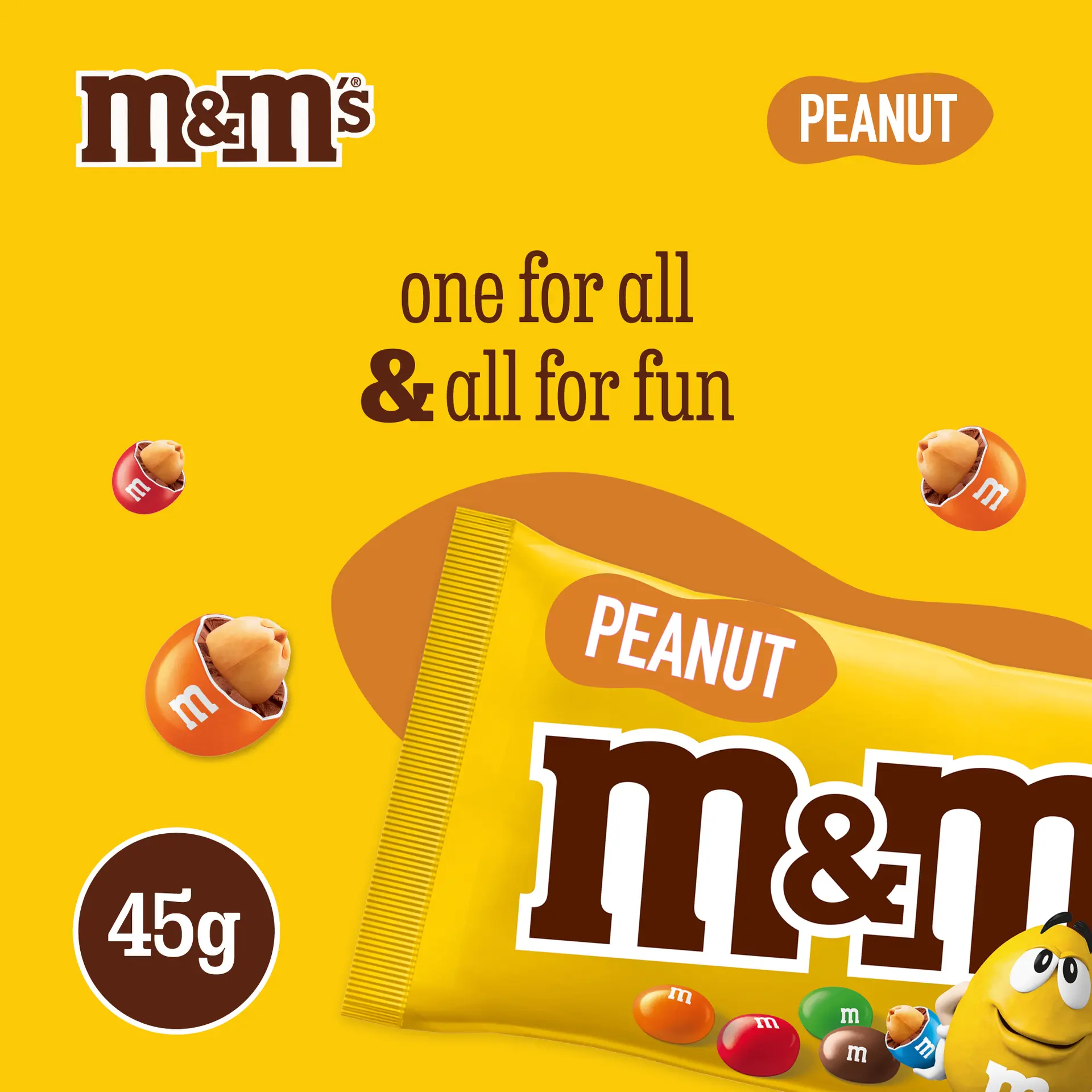 M&Ms  Chocolate Peanut 45 gm - view 6