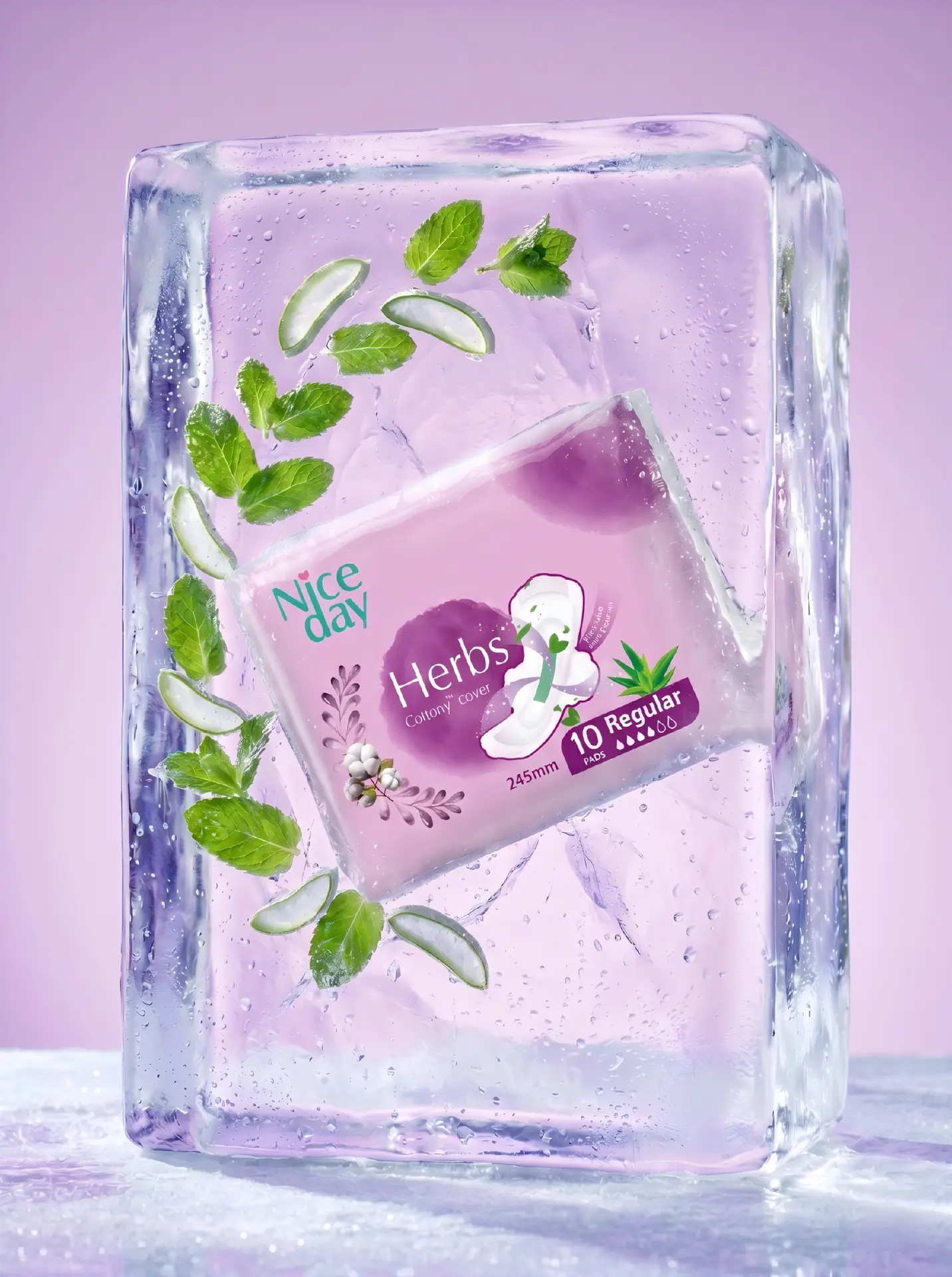Nice Day Sanitary Pads Herbs daytime 245 mm 10 pcs - view 5