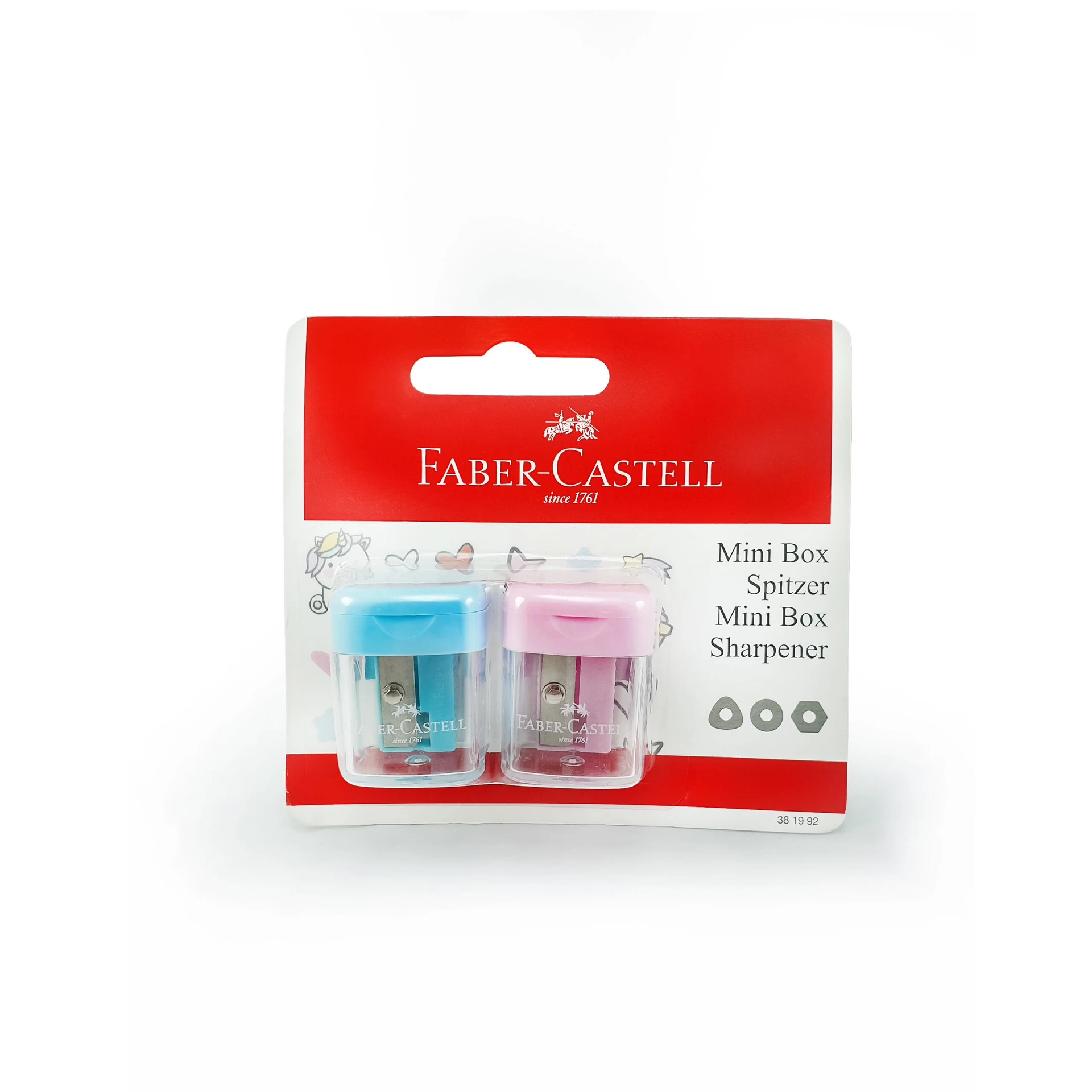 Faber Castell Minibox Sharpener 2 pcs In A Blister Card