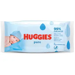 Huggies Pure Baby Wipes 1 Pack 56 Wipes