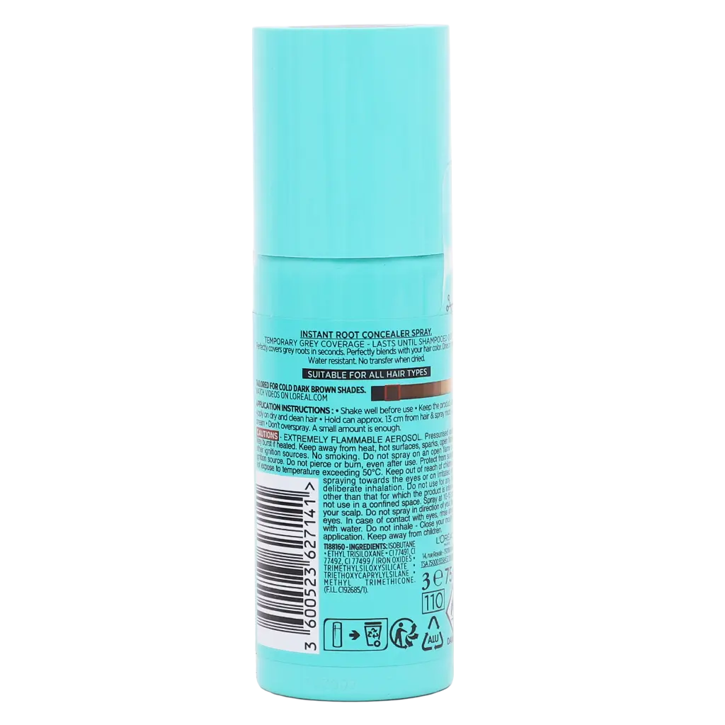 L'Oreal Paris Magic Retouch Hair Color Spray Cold Dark Brown 75 ml - view 2