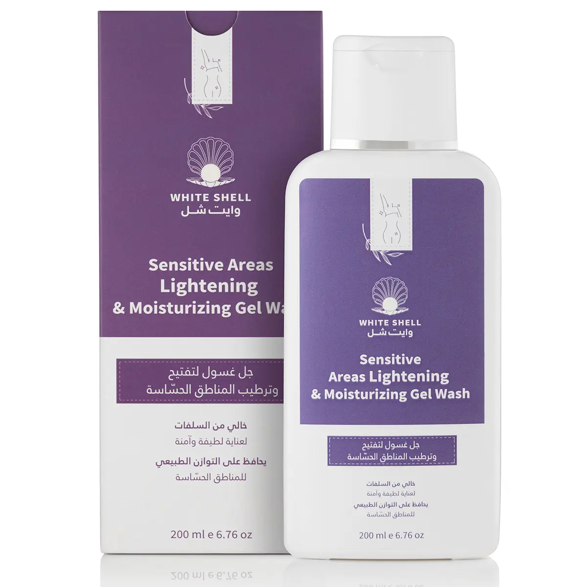 White Shell Sensitive Areas lightenin &Moisturizaing Gel Wash 100 ml - view 1