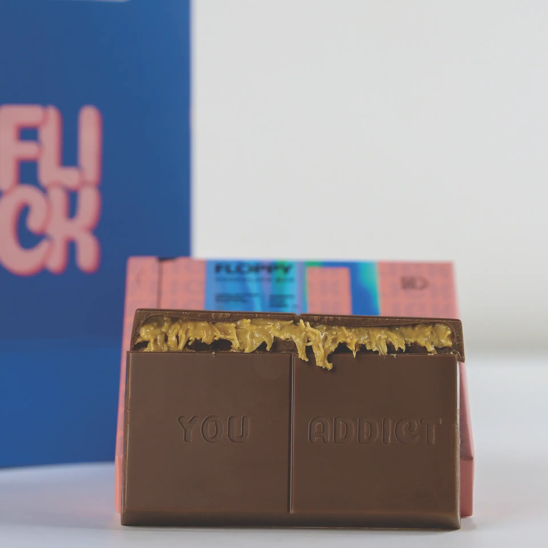 Floppy Milk Chocolate with Kunafa Peanut Butter 57 gm  - view 2