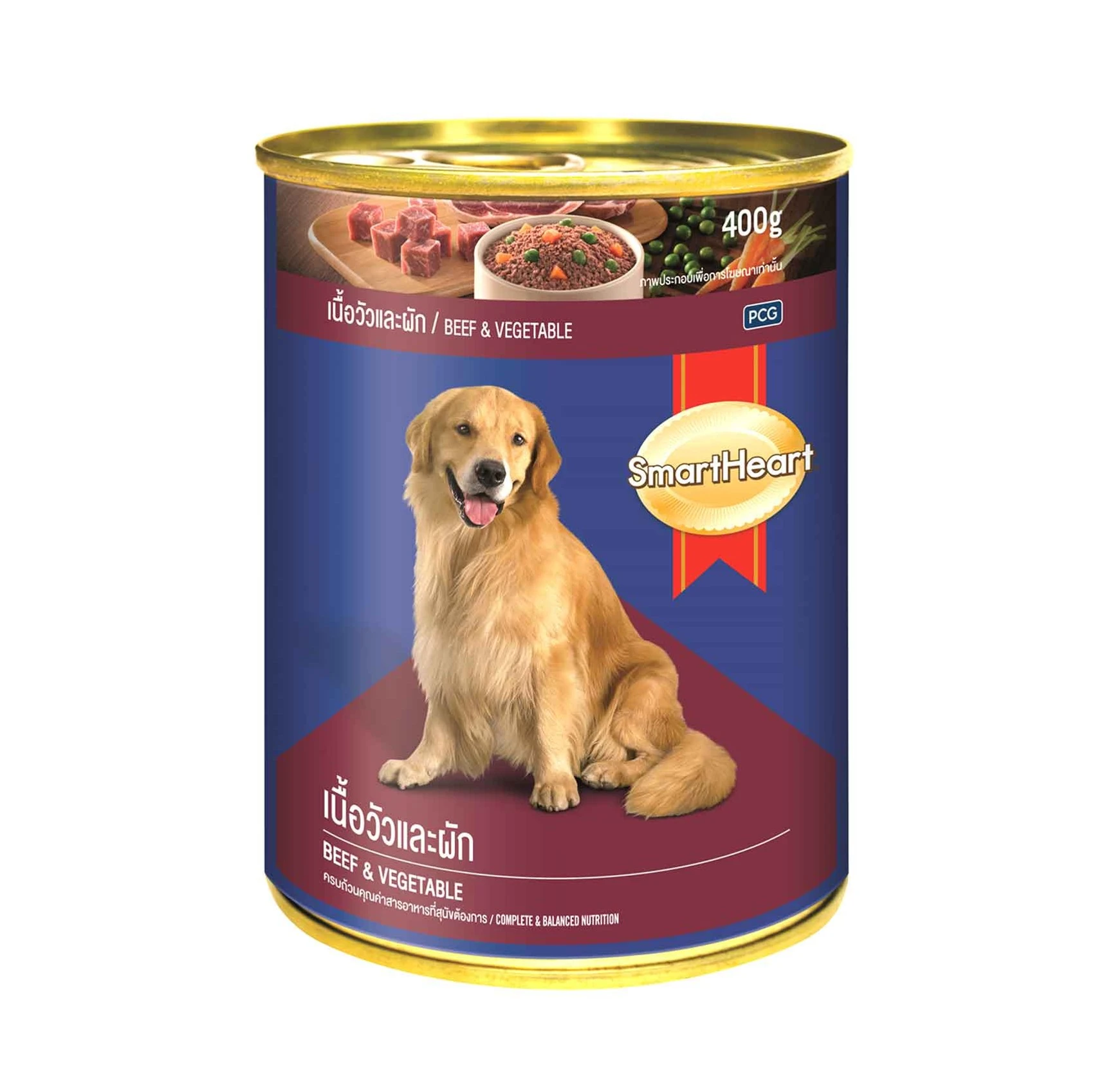 Smartheart Adult Dog Food Beef And Vegetable 400 gm