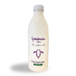 Yasmin Farms Laban Goat Full Fat Plastic Bottle 1L