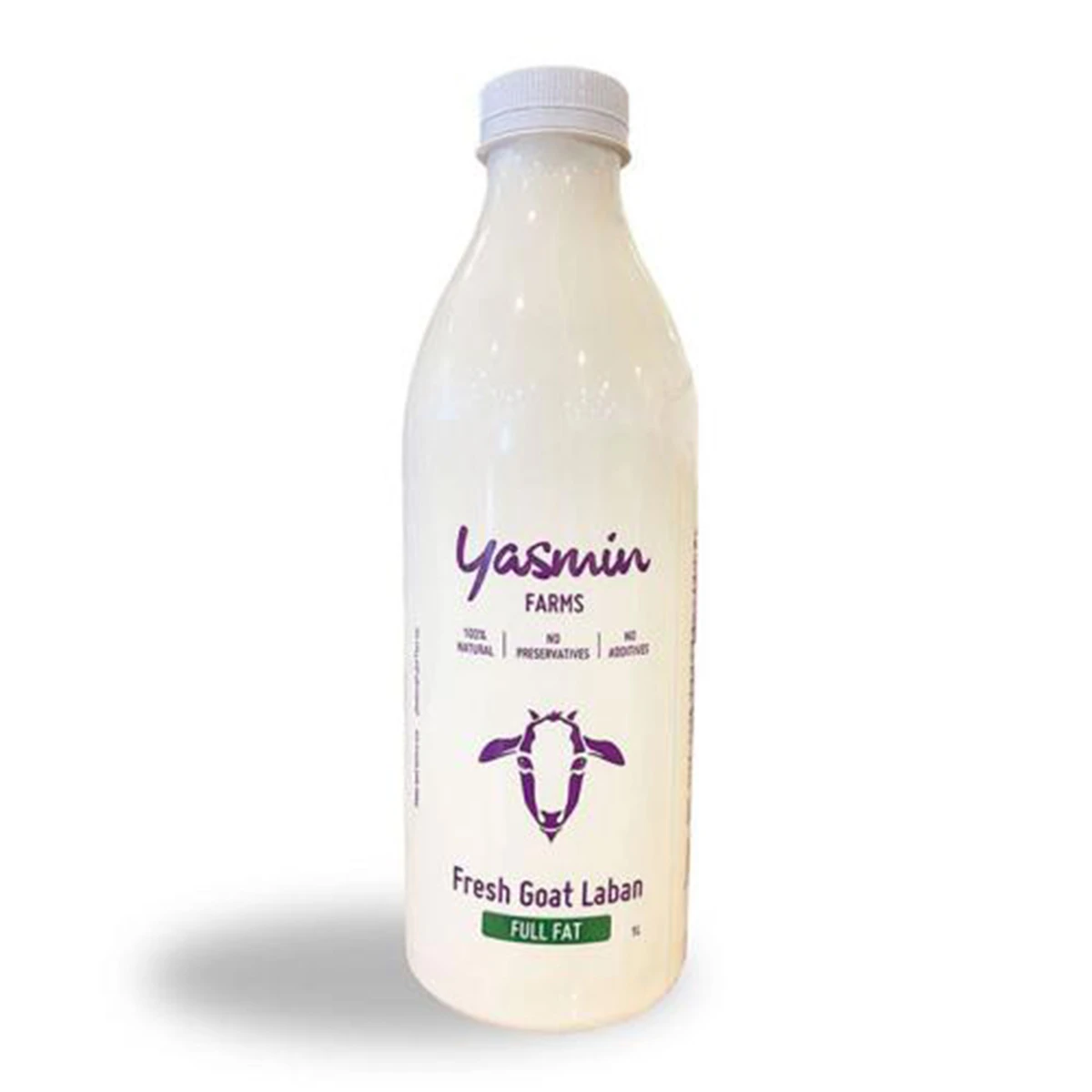 Yasmin Farms Laban Goat Full Fat Plastic Bottle 1L