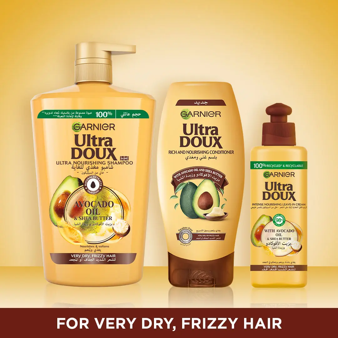 Garnier Ultra Doux Avocado Oil & Shea Butter Nourishing Shampoo 1000 ml - view 4