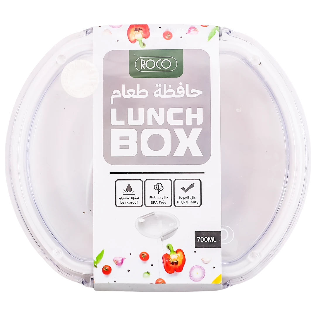 Roco Lunch  Box Oval 700Ml White
