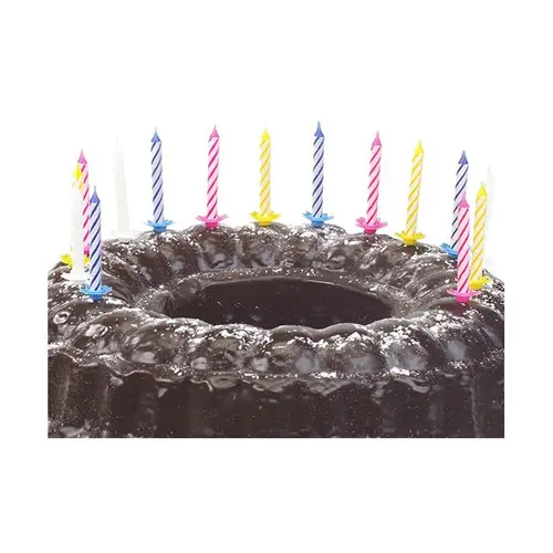 Papstar Birthday Candles With Holder Assorted 6Cm 24 Pieces - view 3