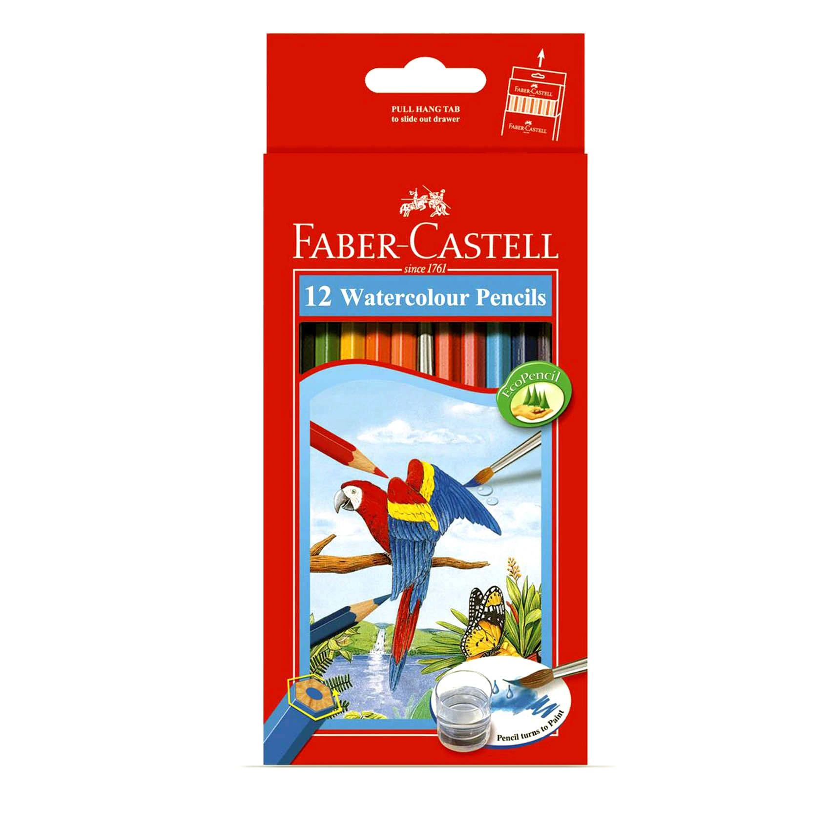Faber Castell Parrot Water Colour Pencils 12 Colour
