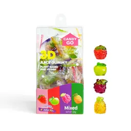Candy Go Plant Based 3D Juice Gummy Mixed Fruits 100 gm