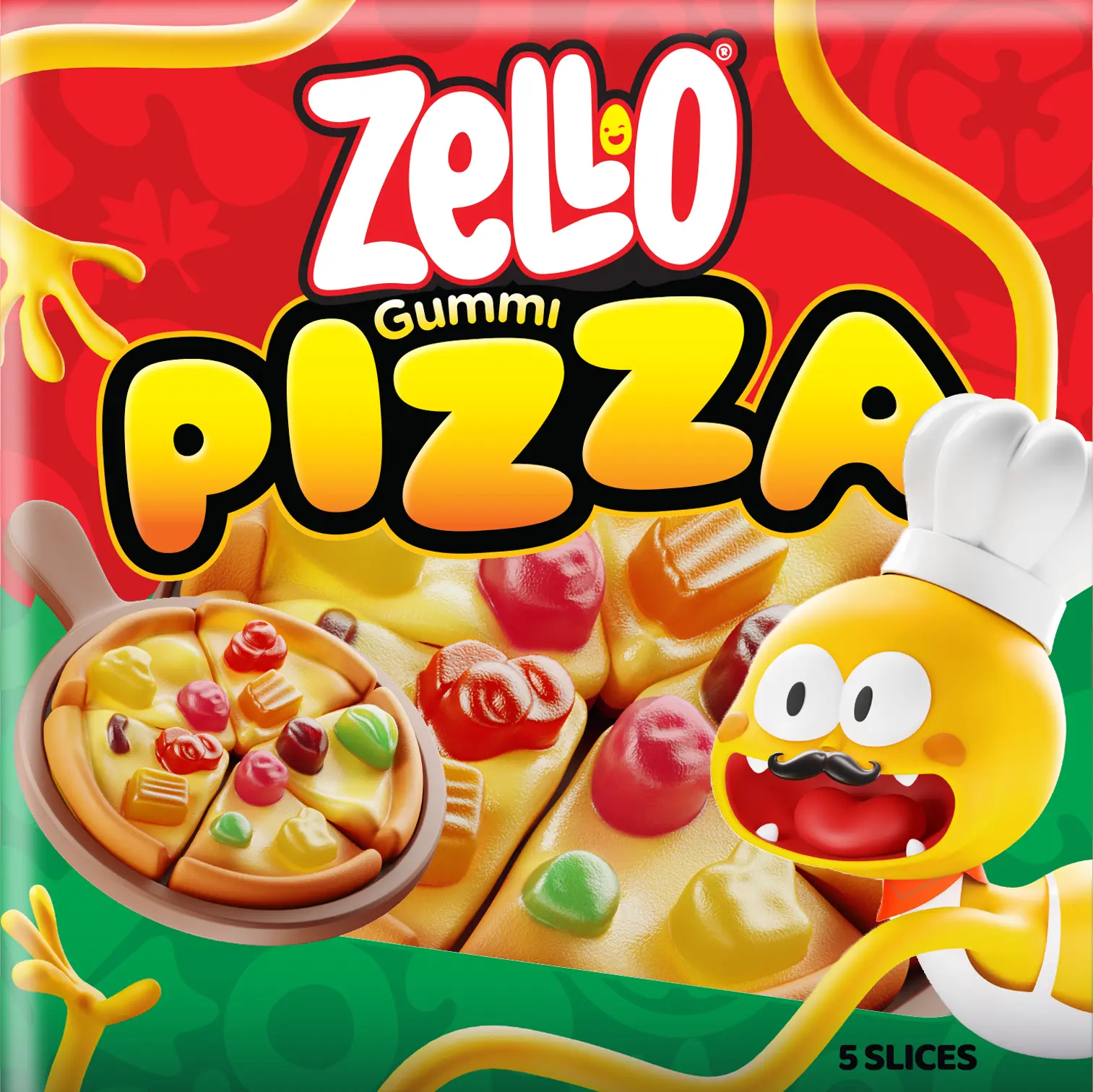 Zello Jelly Gum Pizza 20 gm - view 1