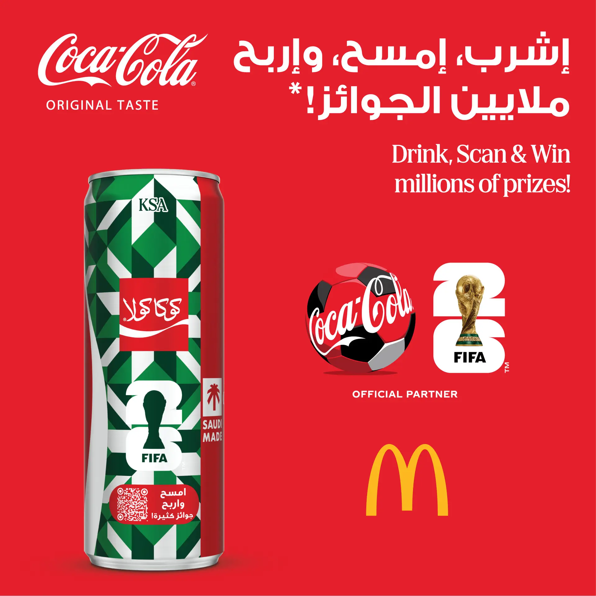 Coca-Cola Original Taste 355ml Can Crisp Coke Soft Drinks​ - view 3