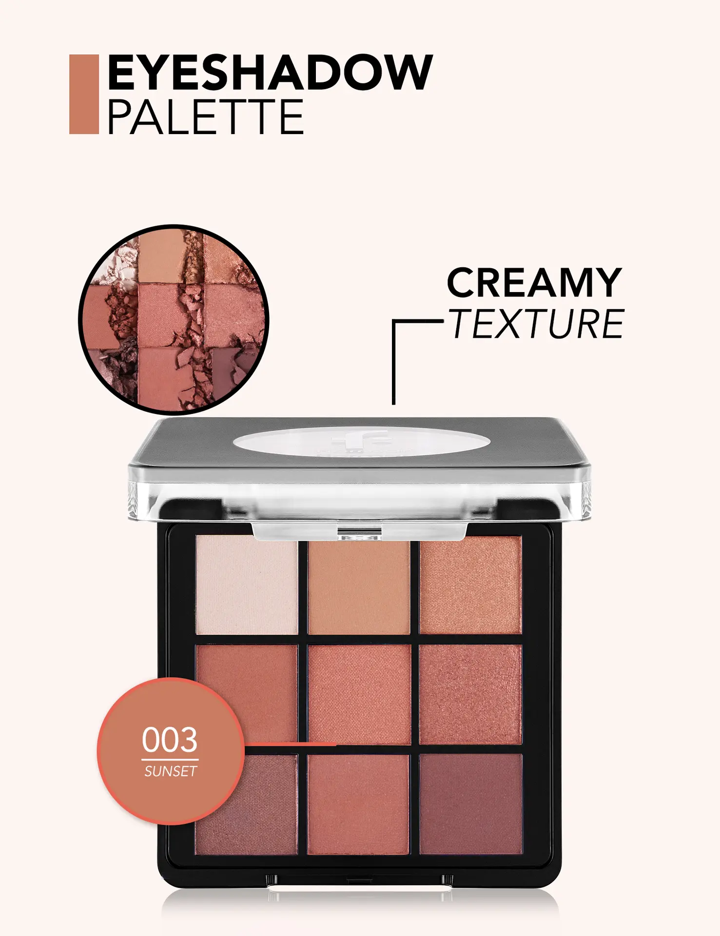 Flormar Eyeshadow Palette 003 Sunset 9 gm - view 7