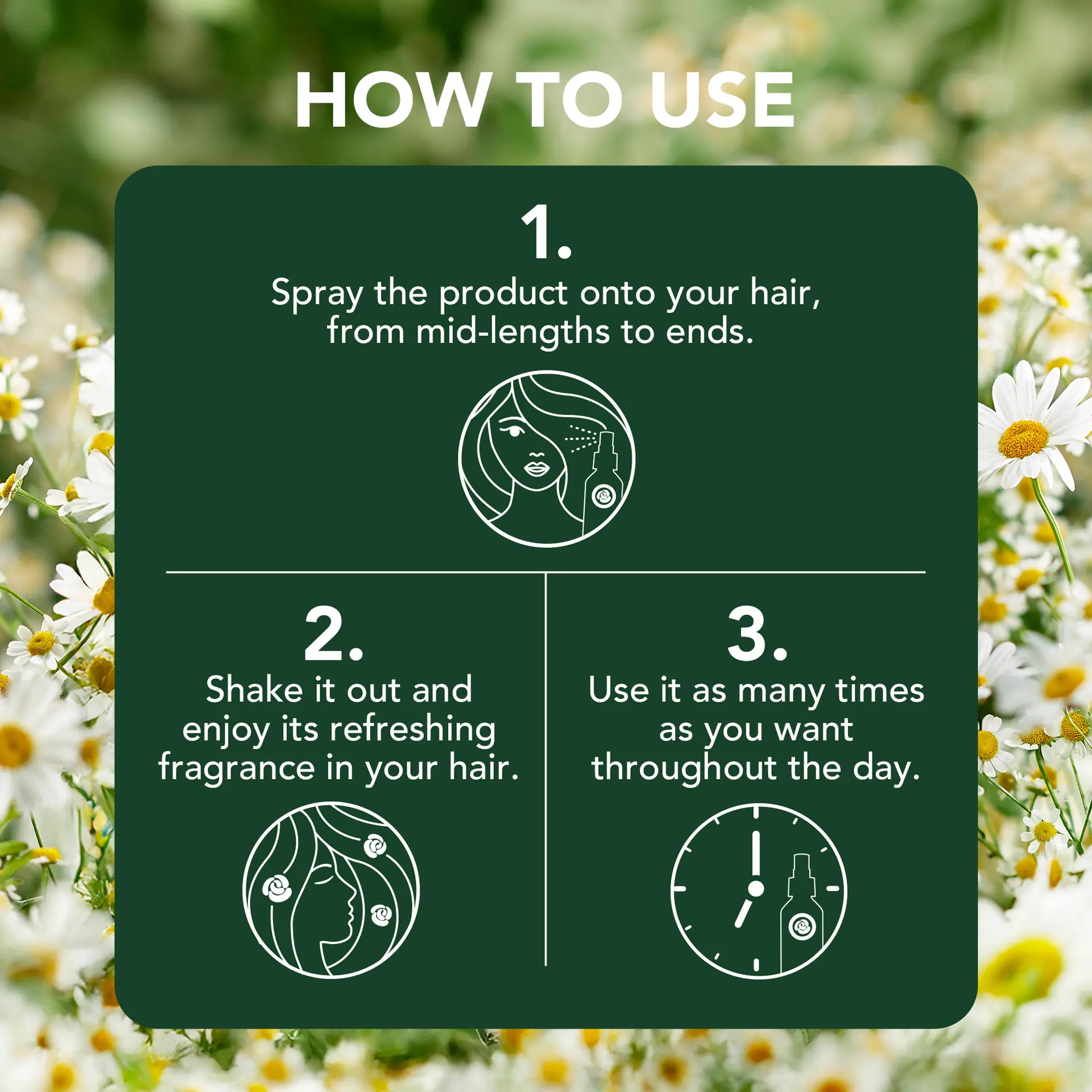Herbal Essences Smooth & Shine Lightweight Conditioner Spray Chamomile Scent All In One 145 ml - view 5
