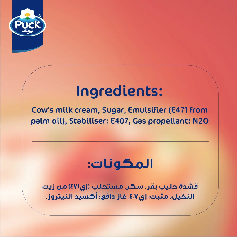Puck Spray Whipped Cream 250 gm - view 3