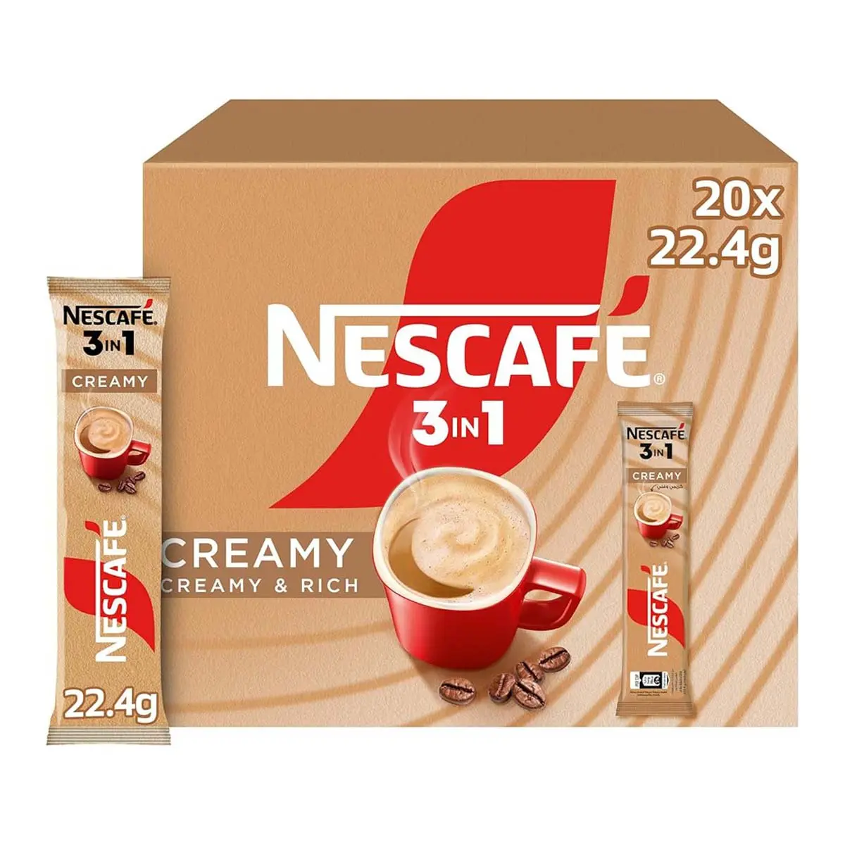 Nescafe 3 in 1 Creamy Box 20 x 22.4gr  - view 1