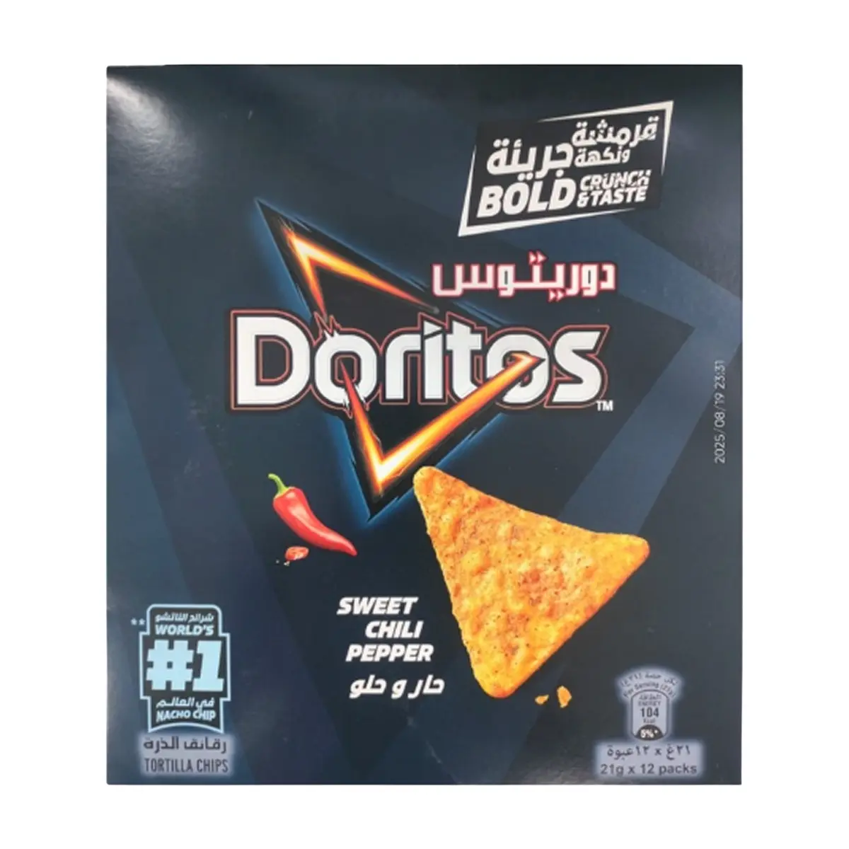 Doritos Tortilla Chips Nacho Sweet Chilli 12pcs 21 gm - view 2