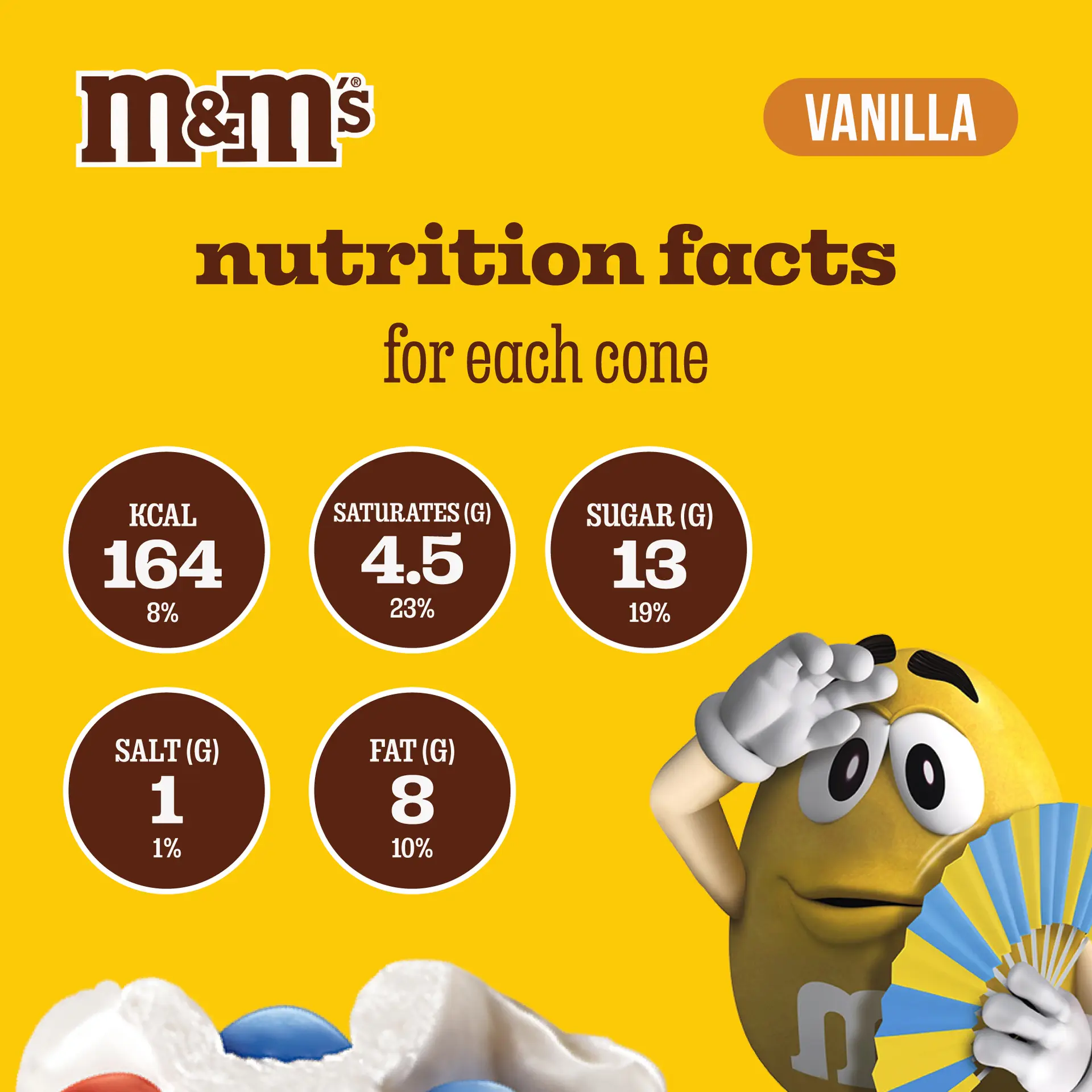 M & Ms Vanilla Ice Cream Cone 110 ml - view 8