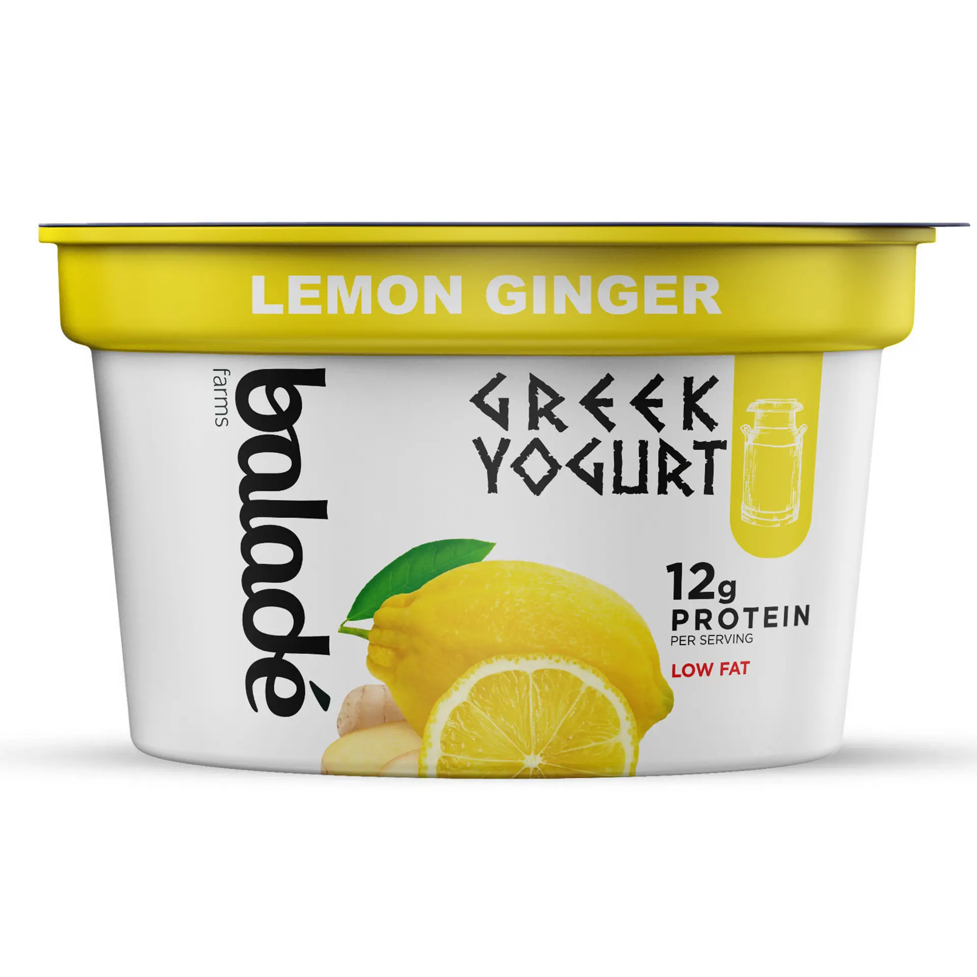 Balade Greek Yoghurt Low Fat Lemon Ginger 180 gm - view 1