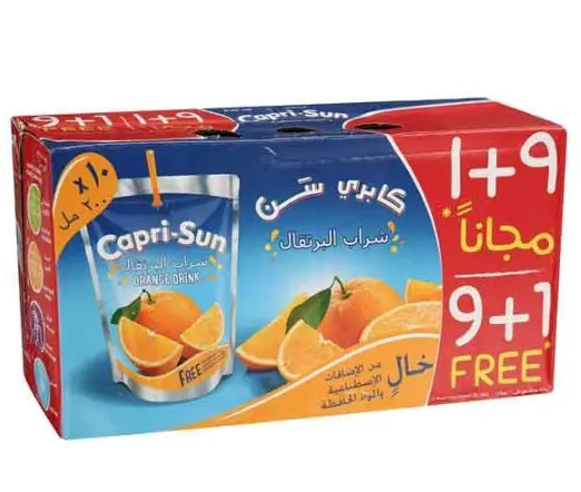 Capri-Sun Orange Drink 200 Ml 9+1Free - view 1