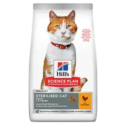 Hills chicken dry food for Sterelized cats 1.5kg