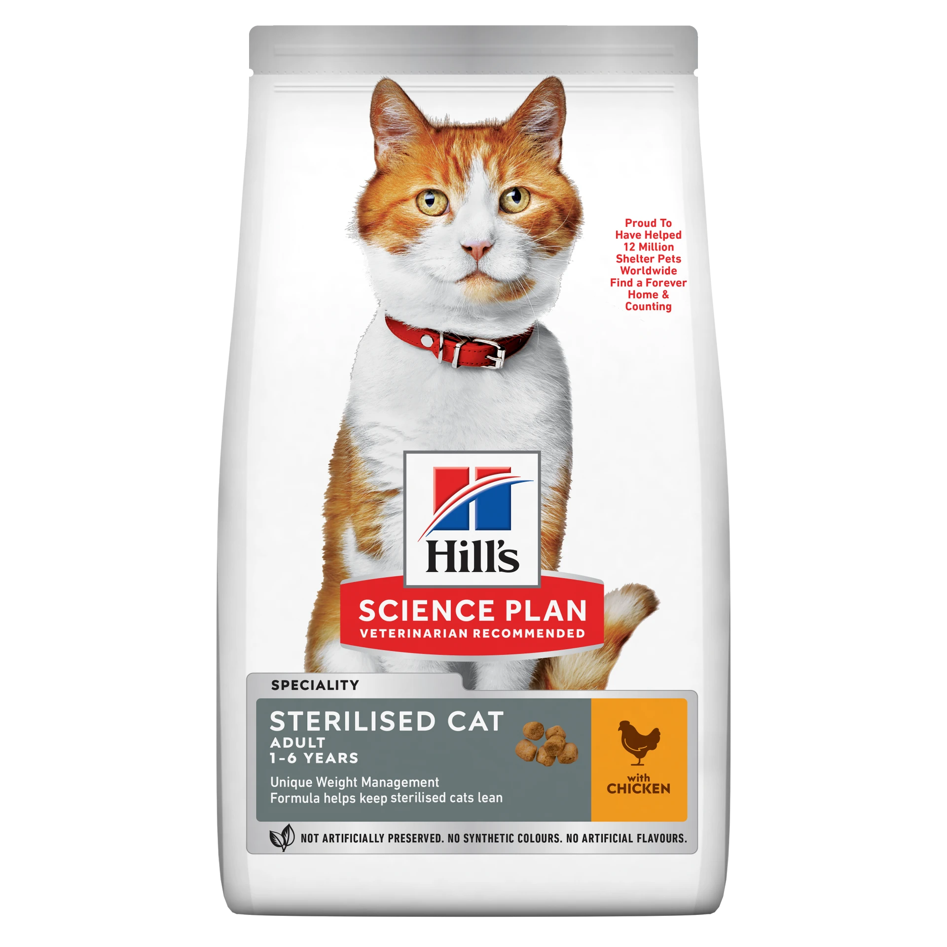 Hills chicken dry food for Sterelized cats 1.5kg