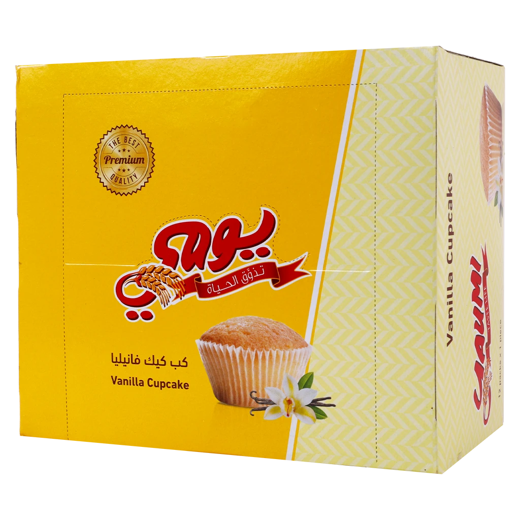 Yaumi Vanilla Cupcake Box 12 pcs 30 gm