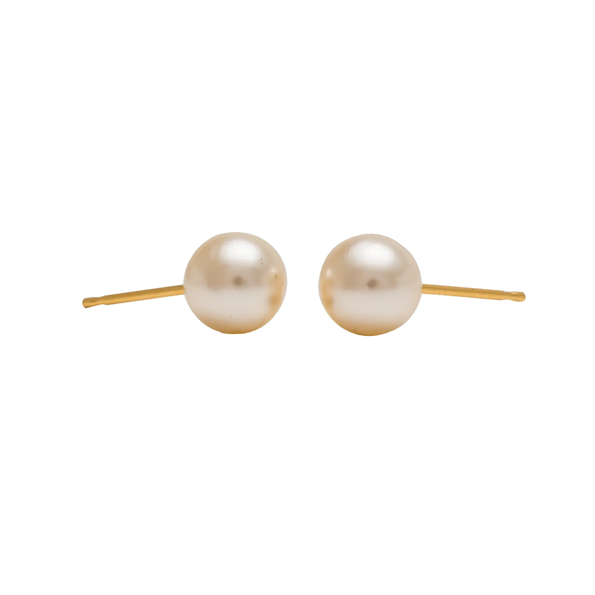 Studex Gold Plated 7mm White Pearl/Pr- Earrings For Sensitive Ears - view 4