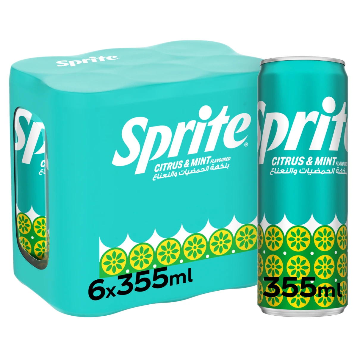 Sprite Soft Drink Citrus Mint 6 pcs 355 ml