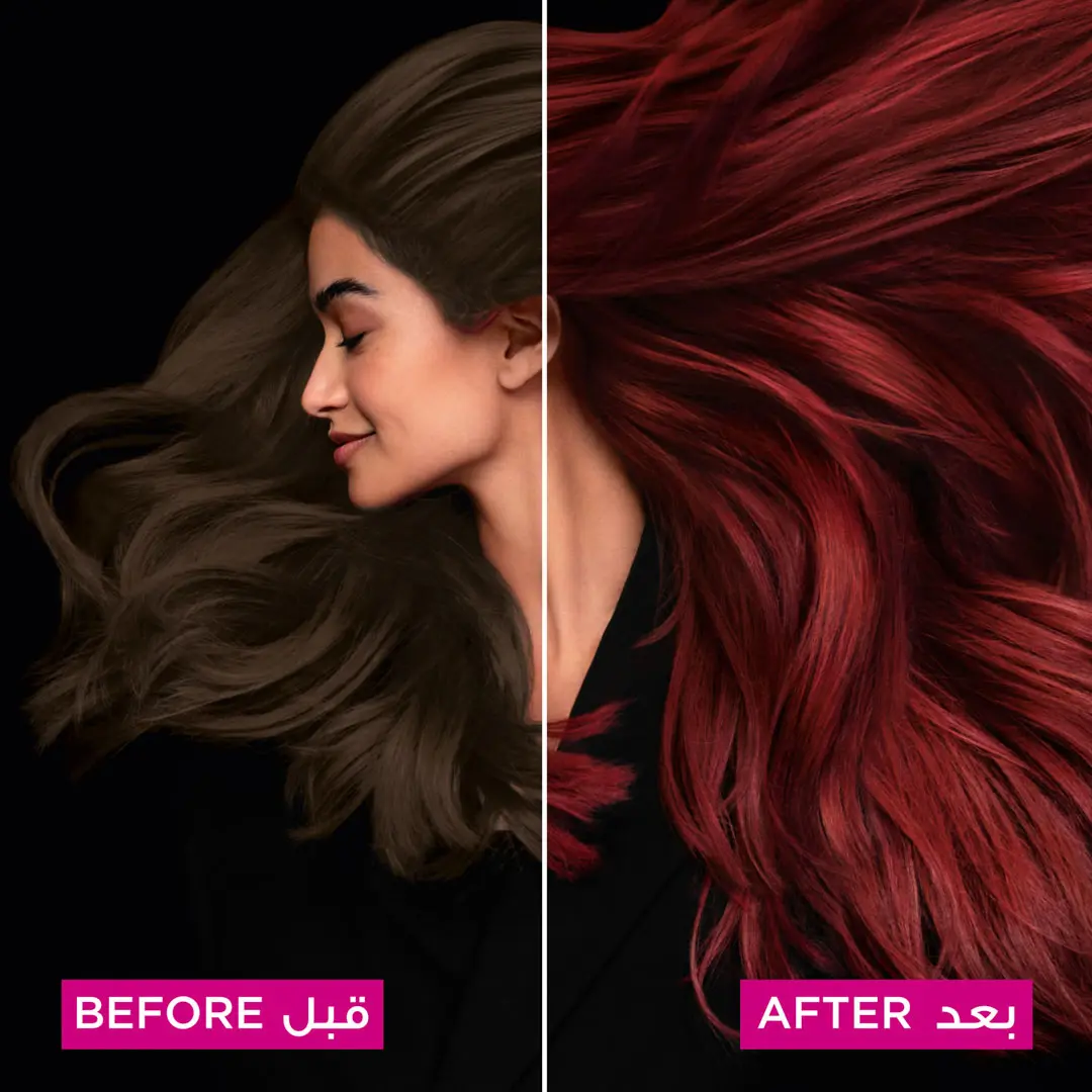 Garnier Olia Ammonia Free Permanent Hair Coloration at Home with Natural Origin Flower Oils 4.26 Violet Red - view 3