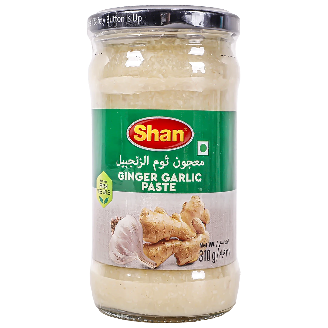Shan Ginger Garlic Paste Glass Jar 310 gm