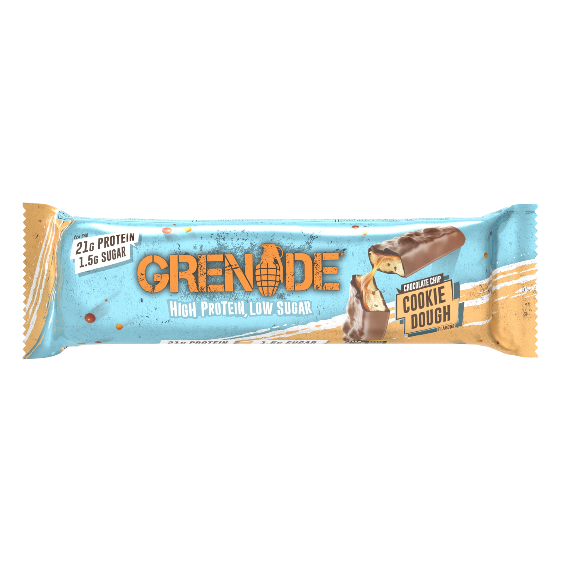 Grenade Protein Bar Cookie Dough and Chocolate Chip Flavor 60 gm