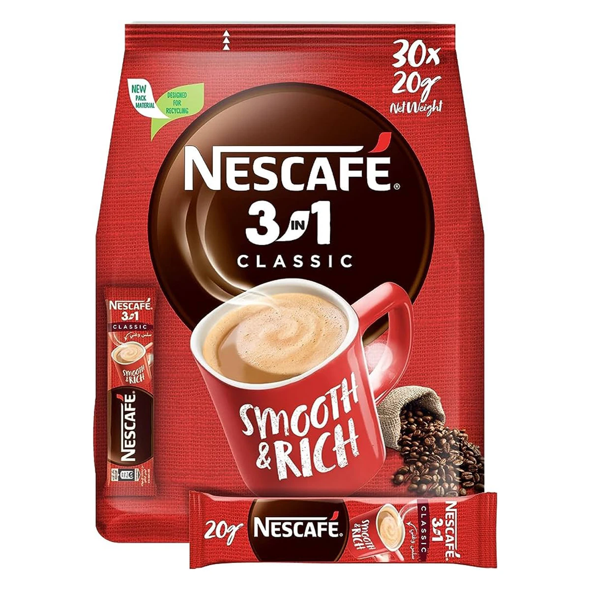 Nescafe Classic 3 in 1 Coffee Mix 30 pcs 20 gm 