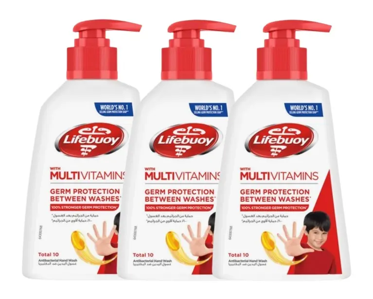 Lifebuoy Antibacterial Hand Wash Total 10 200MlX3 - view 1