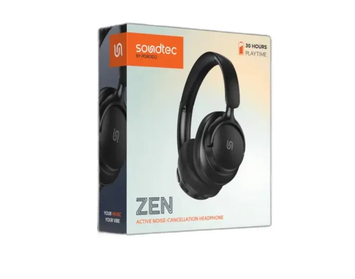 Porodo Soundtec Hybrid ANC Headphone Black - view 4