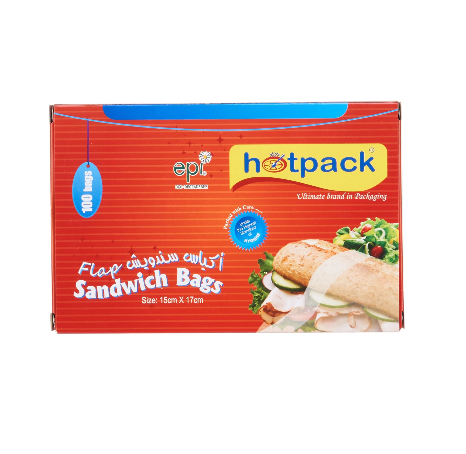 Hotpack Plastic Sandwich Bags 100 pcs