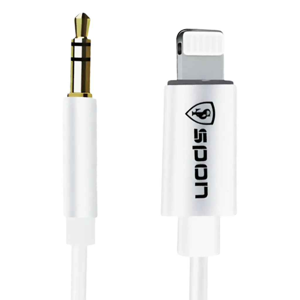 سبون كيبل AUX إلى آيفون قماشي بطول 1.2 متر - view 1