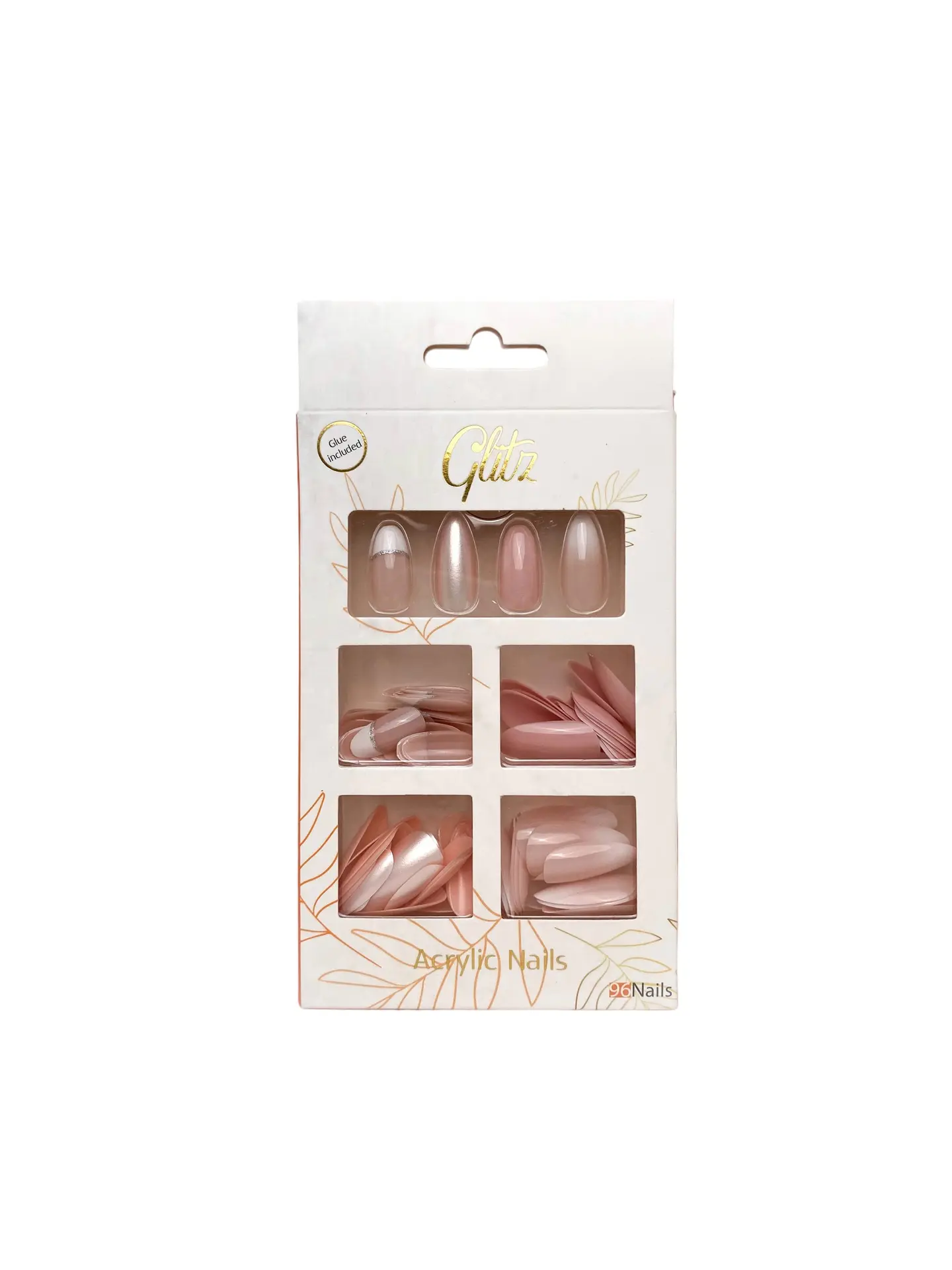 Glitz Acrylic Nails, 4 Colors, Ombre, Different Shapes & Liqud Glue - view 2