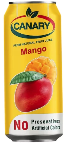 Canary Fruit Sparkling Drink Mango No Presevative 330 Ml