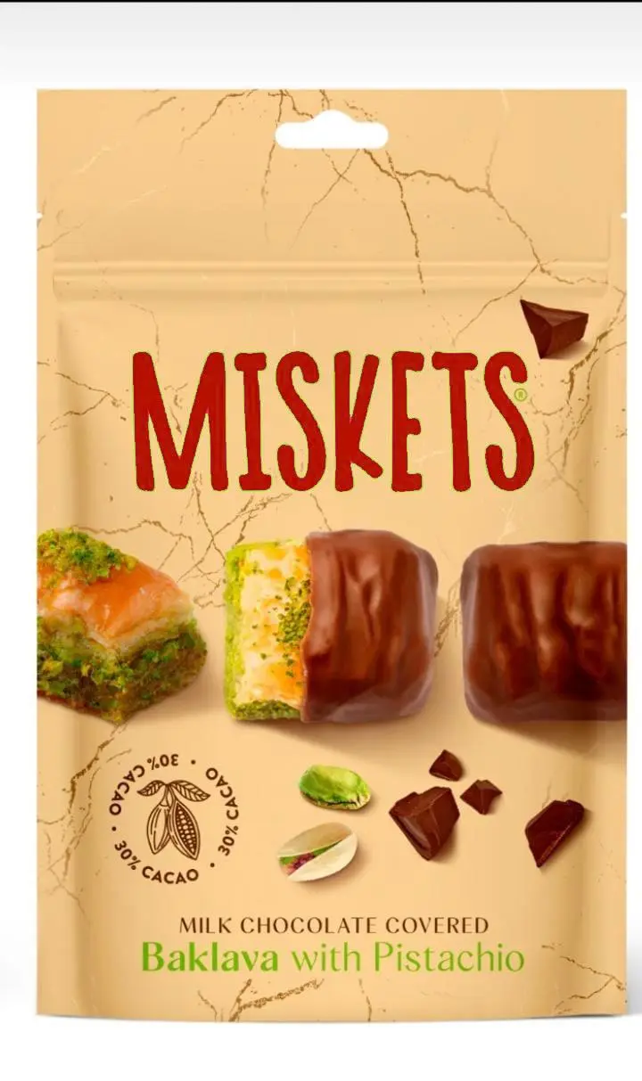 Miskets Baklava With Pistachios and milk chocolate covered80 gm - view 5