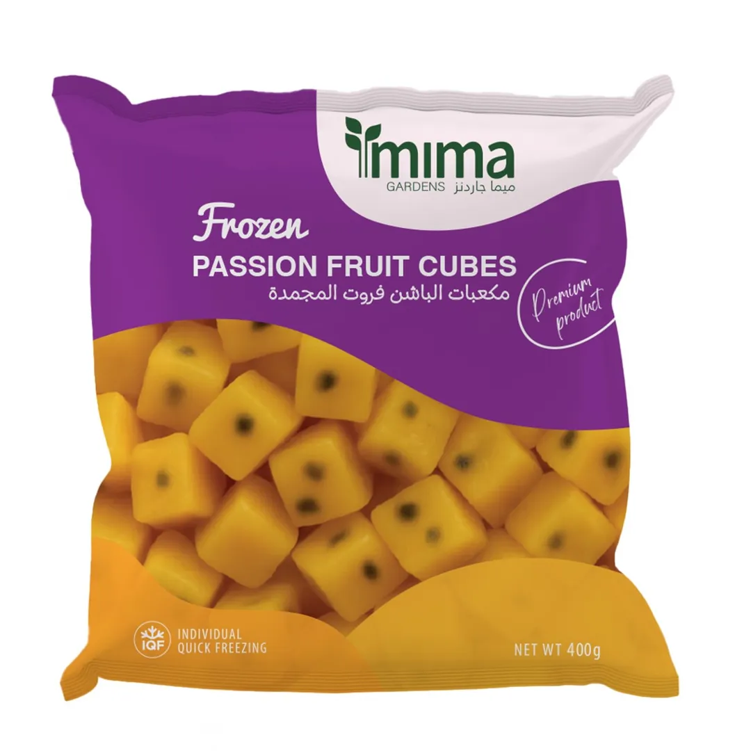 Buy Mima Gardens Frozen Passion Fruit Cubes 400 gm | Ninja Kuwait