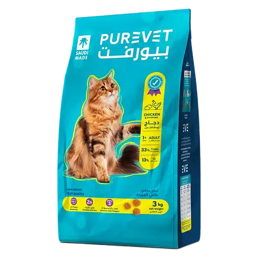 Purevet Dry Food for Cats Chicken and Potatoes Adult 3 kg - view 6