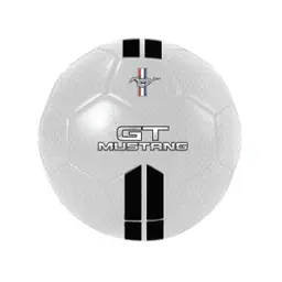 Mustang Football White and black Color Not Inflated with Air 5 inch